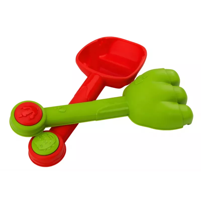 LEAN TOYS Sandeimer-Set mit Dusche, Spachtel, Rechen, Formen, Dinosaurier