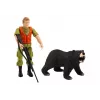 LEAN TOYS Offroad-Jagdauto Hunter Bear mit Licht und Sound Beige