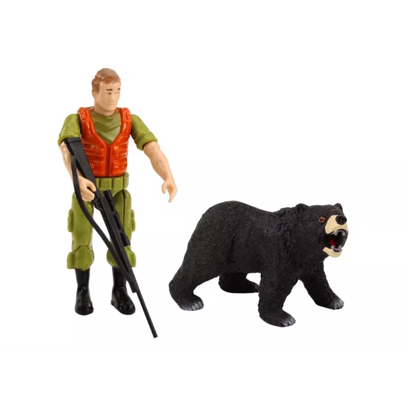 LEAN TOYS Offroad-Jagdauto Hunter Bear mit Licht und Sound Beige
