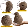 LEAN TOYS Plüsch Kiwi Vogel Plüschtier Maskottchen Kuscheltier Dunkelbraun 25cm