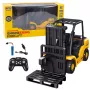 LEAN TOYS ferngesteuerter Gabelstapler RC 2,4G Palette Gelb