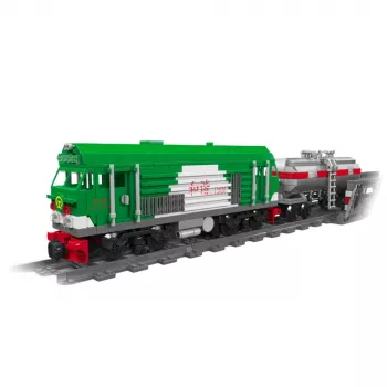 LEAN TOYS Bauklötze ferngesteuerter Panzer Zug RC 1090 Stk.