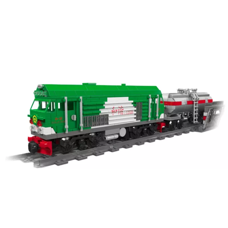 LEAN TOYS Bauklötze ferngesteuerter Panzer Zug RC 1090 Stk.