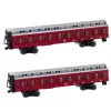 LEAN TOYS Klassische elektrische Eisenbahn mit Fernbedienung, Lichtern, Geräuschen und Rauch