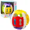 LEAN TOYS Sensorikball für Babys aus Gummi mit Licht und Geräuschen, bunt