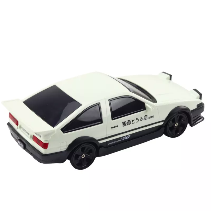 LEAN TOYS Drift-Sportwagen mit austauschbaren Rädern ferngesteuert RC 4WD Weiß