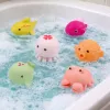 LEAN TOYS Set aus 6 lehrreichen Gummimeerestieren zum Baden und Spielen.