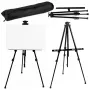 LEAN Metall Outdoor Staffelei, Dreibein, verstellbar, schwarzes Etui, 158CM