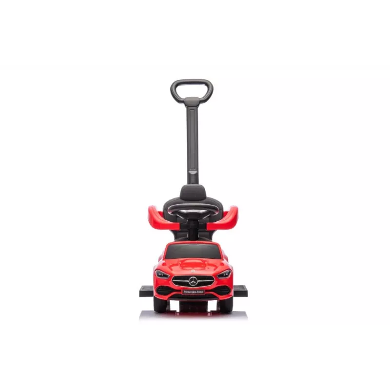 LEAN TOYS Rutschauto mit Schiebegriff Mercedes 3in1 Rot