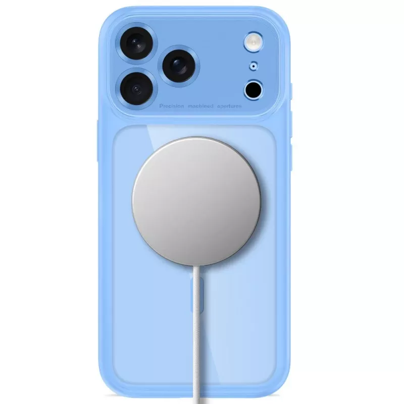 TECH-PROTECT MAGPEAK MAGSAFE CC IPHONE 17 PRO / 18 PRO HELLBLAU/TRANSPARENT