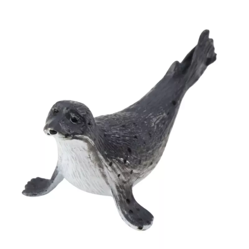 LEAN TOYS Mini-Figurenset Meerestiere Säugetiere Orca Foto Delfin 6-8cm 6Stk