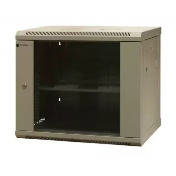 EMITER EM/AS6409X 9U Wandmontage-Netzwerkschrank 600x450x500 mm mit gehärteter Glastür