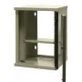 EMITER EM/SOHO-9U 10 inch 9U Wandmontage-Netzwerkschrank mit Glastür, 325×330×445 mm, Schwarz