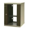 EMITER EM/SOHO-9U 10 inch 9U Wandmontage-Netzwerkschrank mit Glastür, 325×330×445 mm, Schwarz