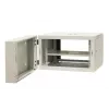 EMITER EM/AH6506 19 inch 6U Wandmontage-Netzwerkschrank, gehärtete Glastür, 600×550×370 mm, Schwarz