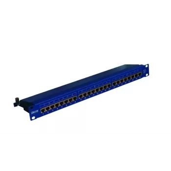 EMITERNET PATCH PANEL 19 inch 24xRJ45 STP CAT.5E (1U) BLAU DCN/PPFA674BKS248C5E