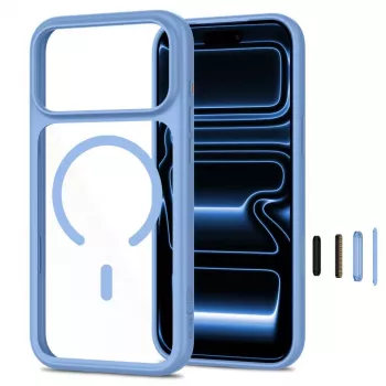 TECH-PROTECT MAGONE MAGSAFE CC + GLAS 2ER-PACK IPHONE 17 PRO / 18 PRO HELLBLAU/KLAR