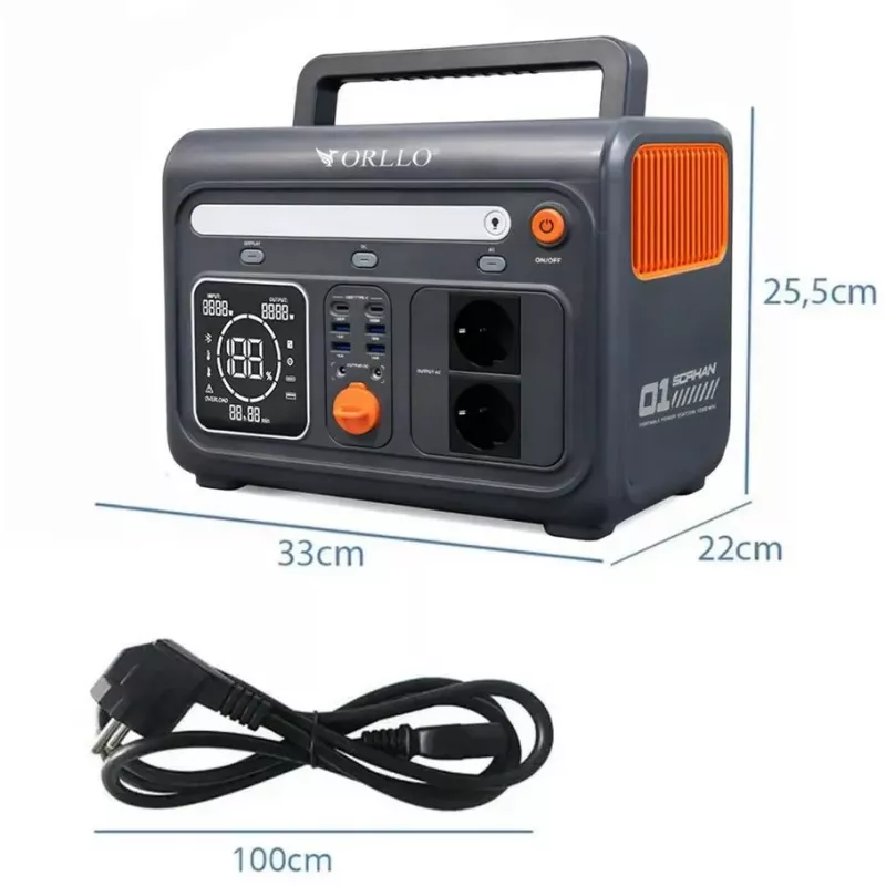 Tragbare Powerstation Orllo 1200W/1500W Energiespeicher LIFEPO4 EVE