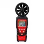 HABOTEST HT625B Digitales Anemometer mit USB, Windgeschwindigkeits-/Temperatur-/Luftvolumenmessgerät, beleuchtetem LCD, externem Flügelradsensor