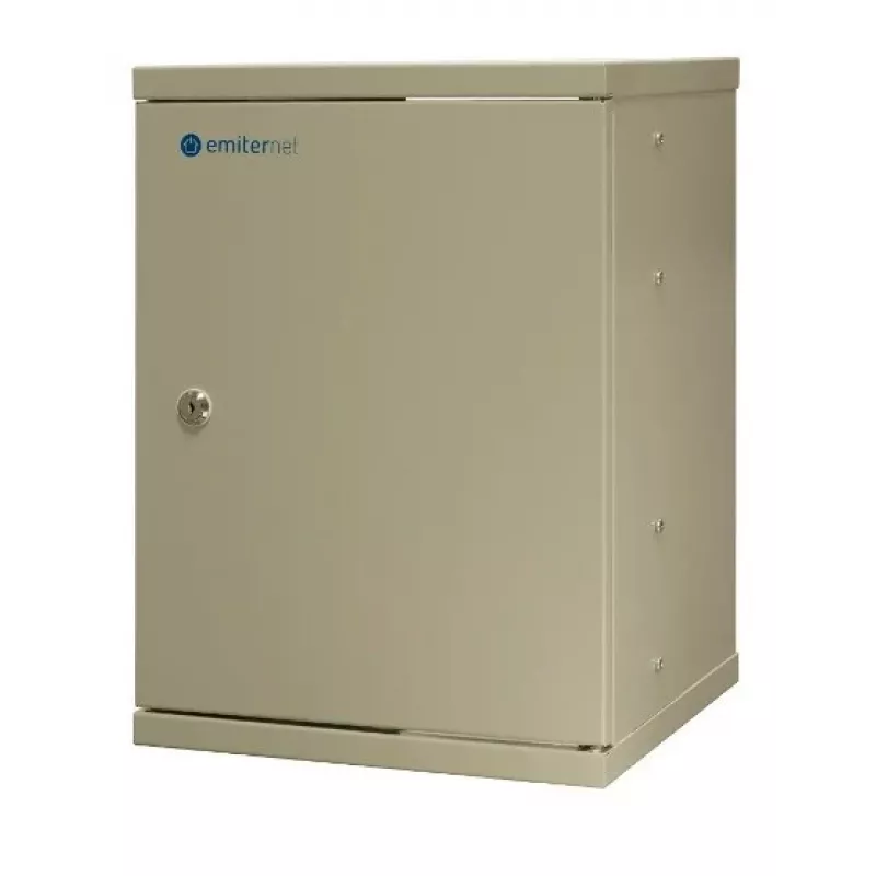 EMITER EM/SH02B5412-08 Light Series 19-Zoll 12U Wandmontage-Netzwerkschrank, gehärtete Glastür, 550×450×590 mm