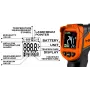 NEO TOOLS 75-276 Pyrometer, berührungsloses Infrarot-Thermometer mit Doppel-Laser-Zielvorrichtung, -50°C bis 880°C, 12:1 D:S, einstellbarer Emissionsgrad, hintergrundbeleuchtetes LCD
