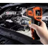 NEO TOOLS 75-276 Pyrometer, berührungsloses Infrarot-Thermometer mit Doppel-Laser-Zielvorrichtung, -50°C bis 880°C, 12:1 D:S, einstellbarer Emissionsgrad, hintergrundbeleuchtetes LCD