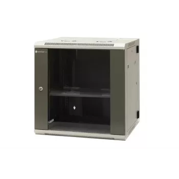 EMITER EM/AH6512 12U Wandmontage-Netzwerkschrank, 600×550×635 mm, Glastür