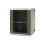 EMITER EM/AH6515 15U Wandmontage-Netzwerkschrank 600x550x770 mm, gehärtete Glastür, Schwarz