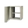 EMITER EM/AH6515 15U Wandmontage-Netzwerkschrank 600x550x770 mm, gehärtete Glastür, Schwarz