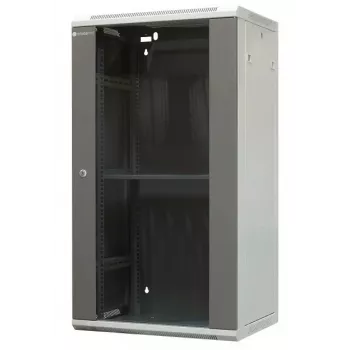 EMITER EM/AP6422 22U Wandmontage-Rack-Gehäuse 600x450x1083mm mit Glas-Fronttür