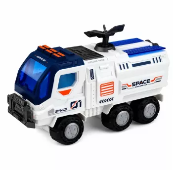 LEAN TOYS Großes Weltraum-Set Station Rakete Shuttle Erkundungsfahrzeug Astronauten