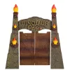 LEAN TOYS Forschungsbasis Dinosaurierpark Tor Helikopter Quad Figuren Entdecker