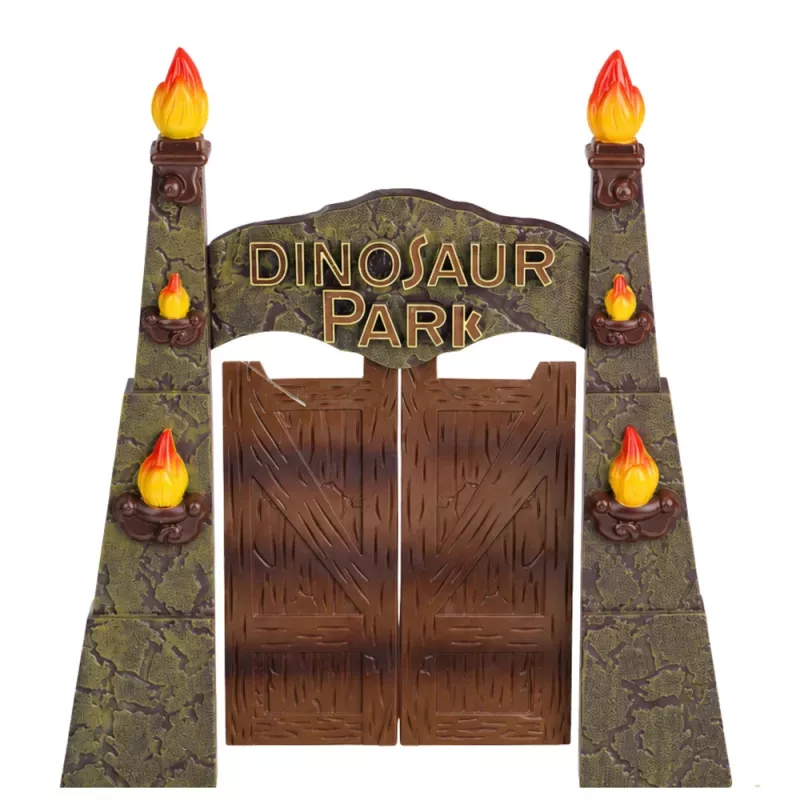 LEAN TOYS Forschungsbasis Dinosaurierpark Tor Helikopter Quad Figuren Entdecker