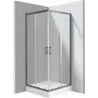 DEANTE Duschkabine mit Wanne quadratisch 90x90 cm