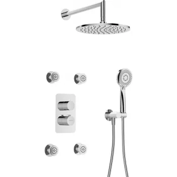 DEANTE Unterputz-Thermostat-Duschset mit BOX-System - mit Duschkopf