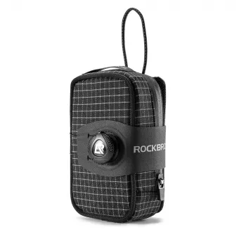Rockbros P010 Satteltasche multifunktional mit Flaschenhalter - schwarz