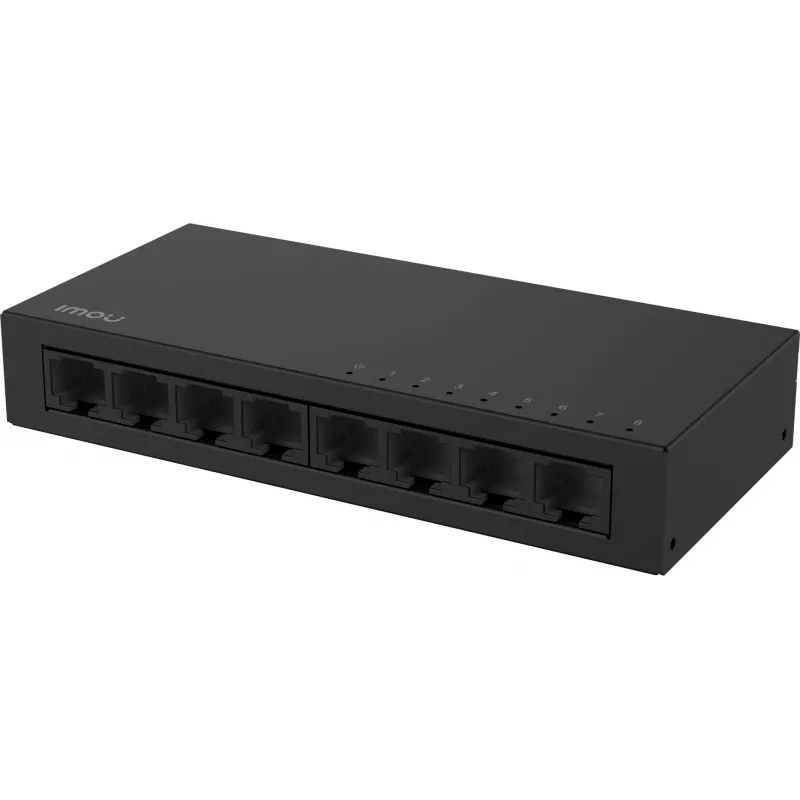 IMOU SF108 8-Port Fast Ethernet Unmanaged Desktop Switch, Metallgehäuse, 10/100 Mbps, Plug and Play