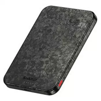 SHARGE CarbonMag 5K Powerbank, 15W Qi, 20W USB-C - 5.000mAh, schwarz