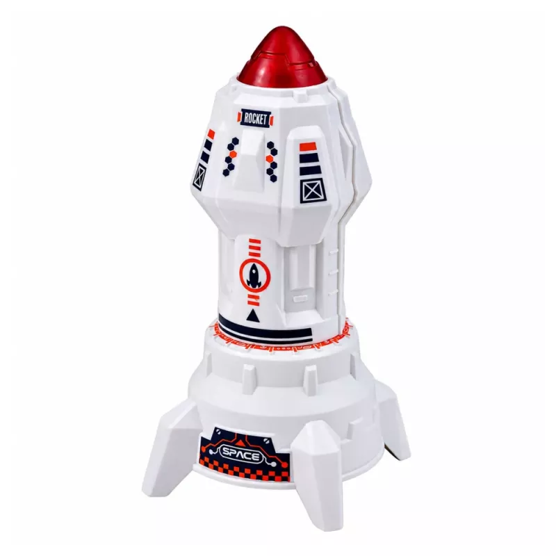 LEAN TOYS Weltraum-Set Raketen Shuttle Astronauten Modul Lichter Geräusche