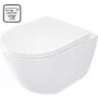 DEANTE WC-Schüssel mit Sitz, rahmenlos - Wirbelspülung