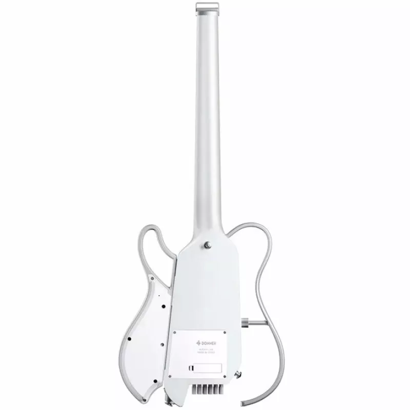 DONNER-HUSH-X-LIVE-WHITE - Elektrische Gitarre mit eingebautem Lautsprecher