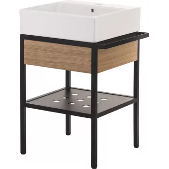 DEANTE Stand-Waschplatz mit Waschbecken und Schublade - 56,5x50 cm