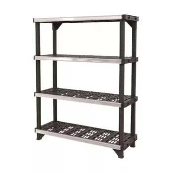 KETER 4-Ebenen-Regal Fused 122,1x45,7x152,4cm schwarz