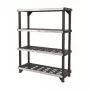 KETER 4-Ebenen-Regal Fused 122,1x45,7x152,4cm schwarz
