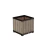 KETER Deco quadratischer Pflanzkübel Ashwood Blumentopf