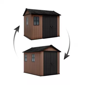 KETER Gerätehaus Newton Plus 9x7.5 braun
