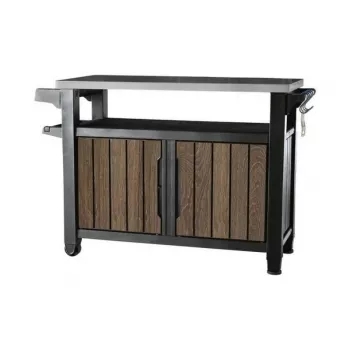 KETER Grilltisch Deco Unity XL 207L Walnuss-Ton