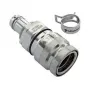 Koolance QDT3 Viton Schnellkupplung, weiblich, Panel-Tülle - 10 mm ID (3/8 Zoll)