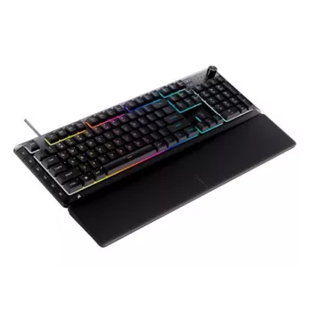 CORSAIR SKIFF 100 PLUS Kabelgebundene Gaming-Tastatur mit 10-Zonen-RGB-Beleuchtung Schwarz