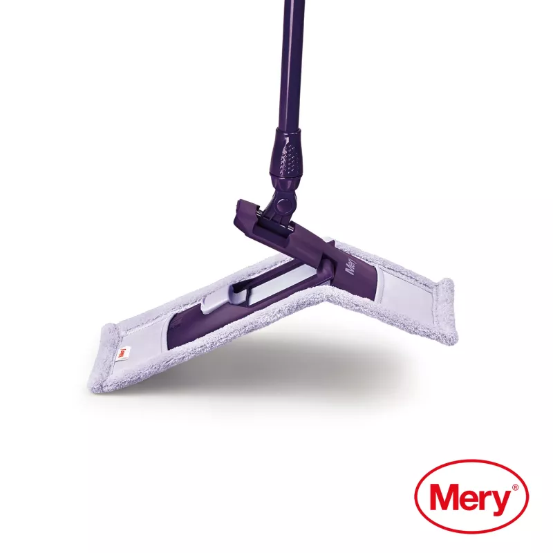 MERY Mikrofaser-Mopp 45 cm mit Metallstiel 140 cm
